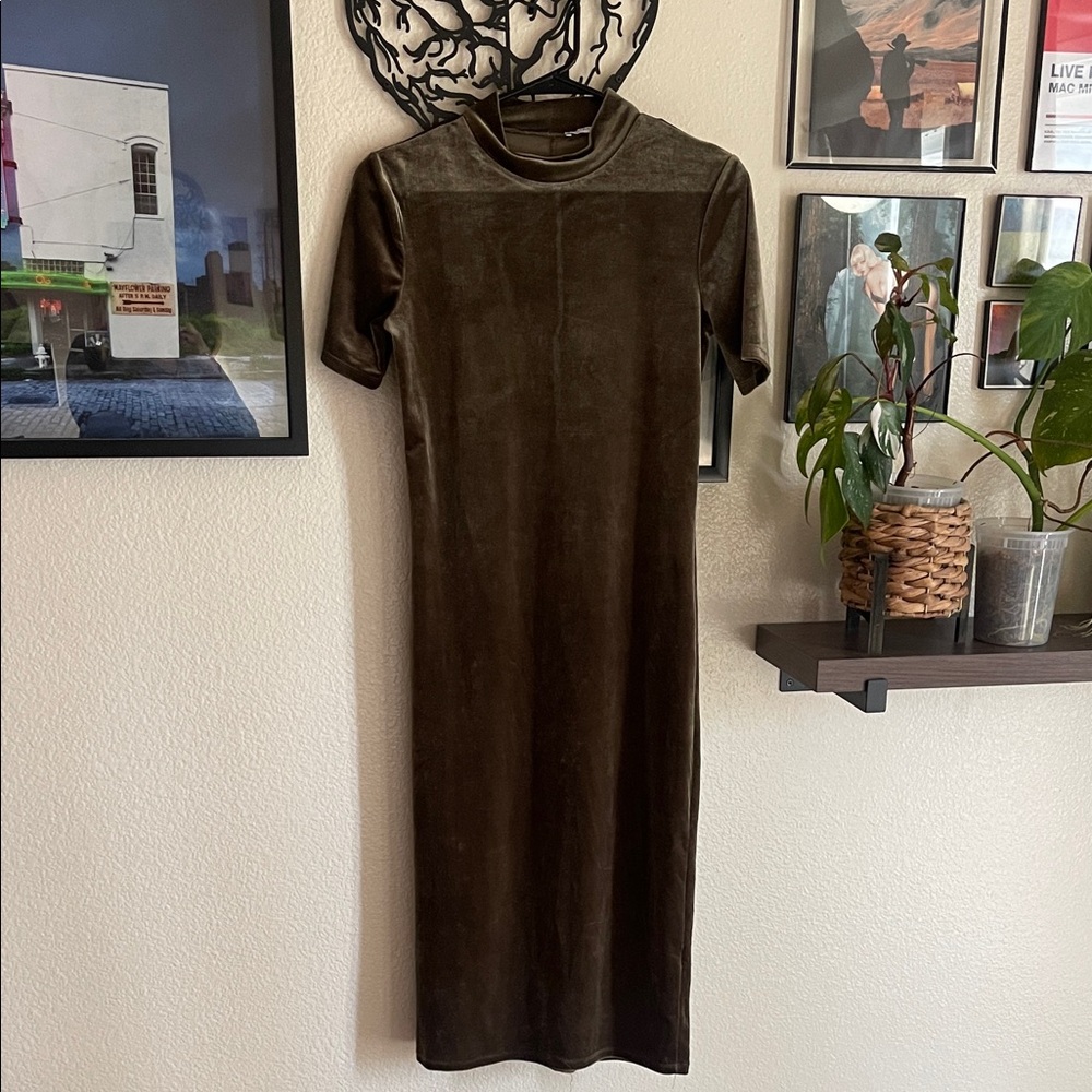 Zara Brown Midi Dress